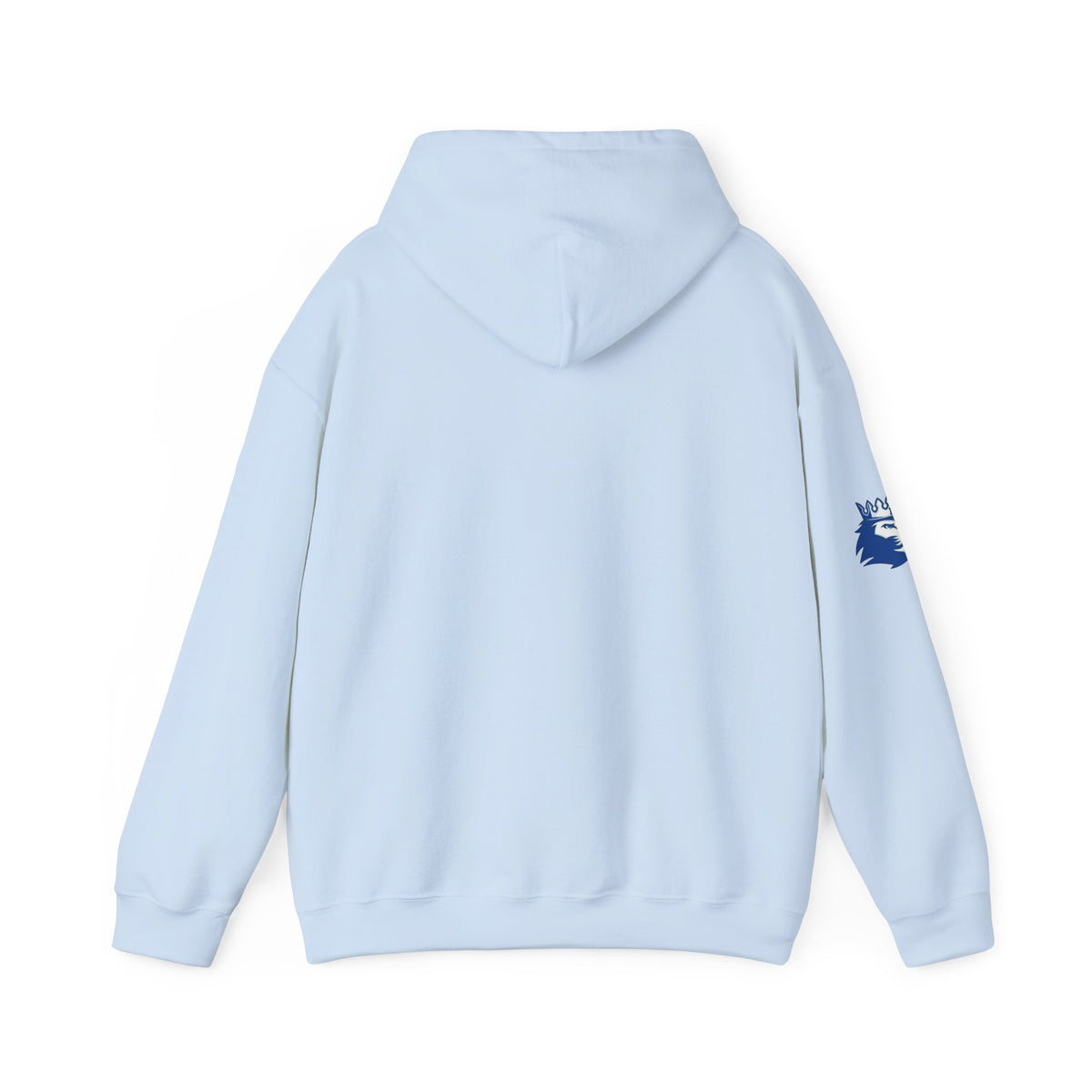 Hopkins Royals Block White Sweatshirt with Logo on Sleeve