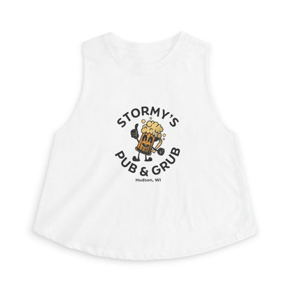 Pub & Grub Crop Top — Stormy's Beer Logo Women's Tank
