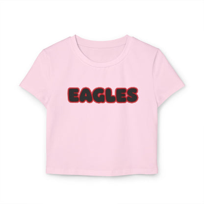 Eden Prairie Eagles Women’s Baby Tee - Retro Graphic Top for Casual Vibes