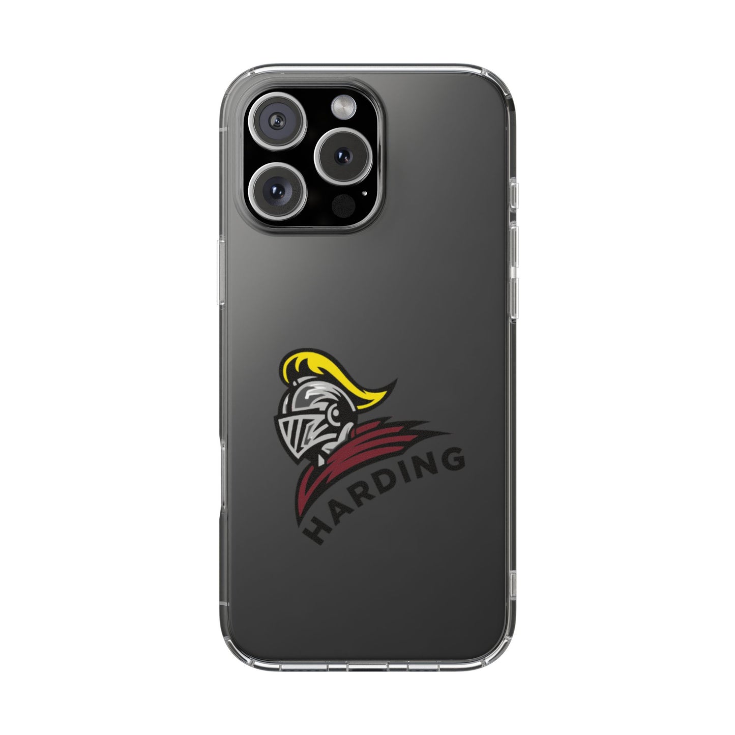 Clear Phone Case with Harding Logo