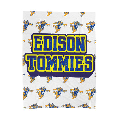 Minneapolis Edison Tommies Cozy Velveteen Plush Blanket