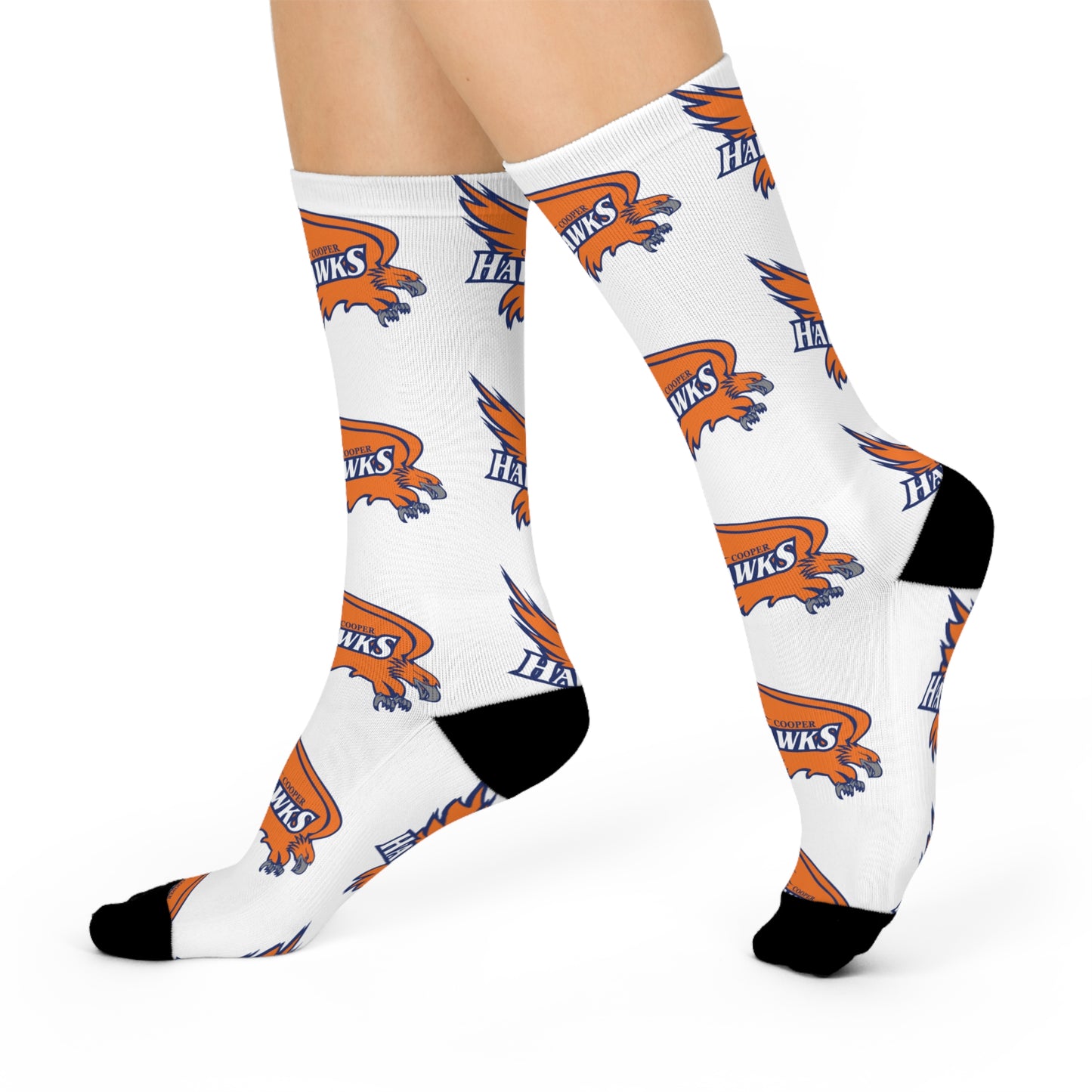 Robbinsdale Cooper Hawks Cushioned Crew Socks - Team Spirit Sports Socks