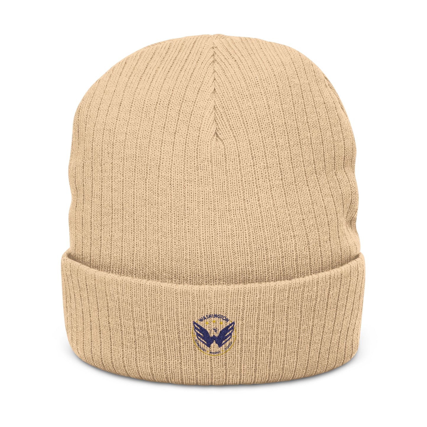 Saint Paul Washington Tech Embroidered Ribbed Knit Beanie