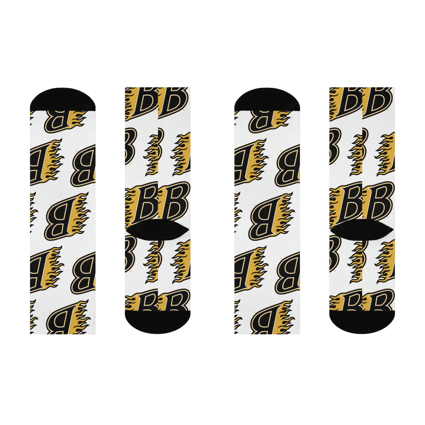 Burnsville Blaze Crew Socks - Cushioned Comfort for Fans and Athletes