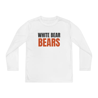 White Bear Bears Youth Long Sleeve Tee — School Sports Team Shirt