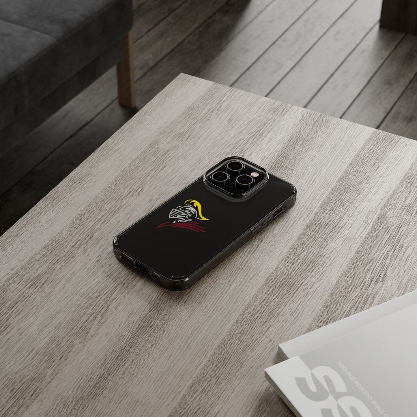 Clear Phone Case with Harding Logo