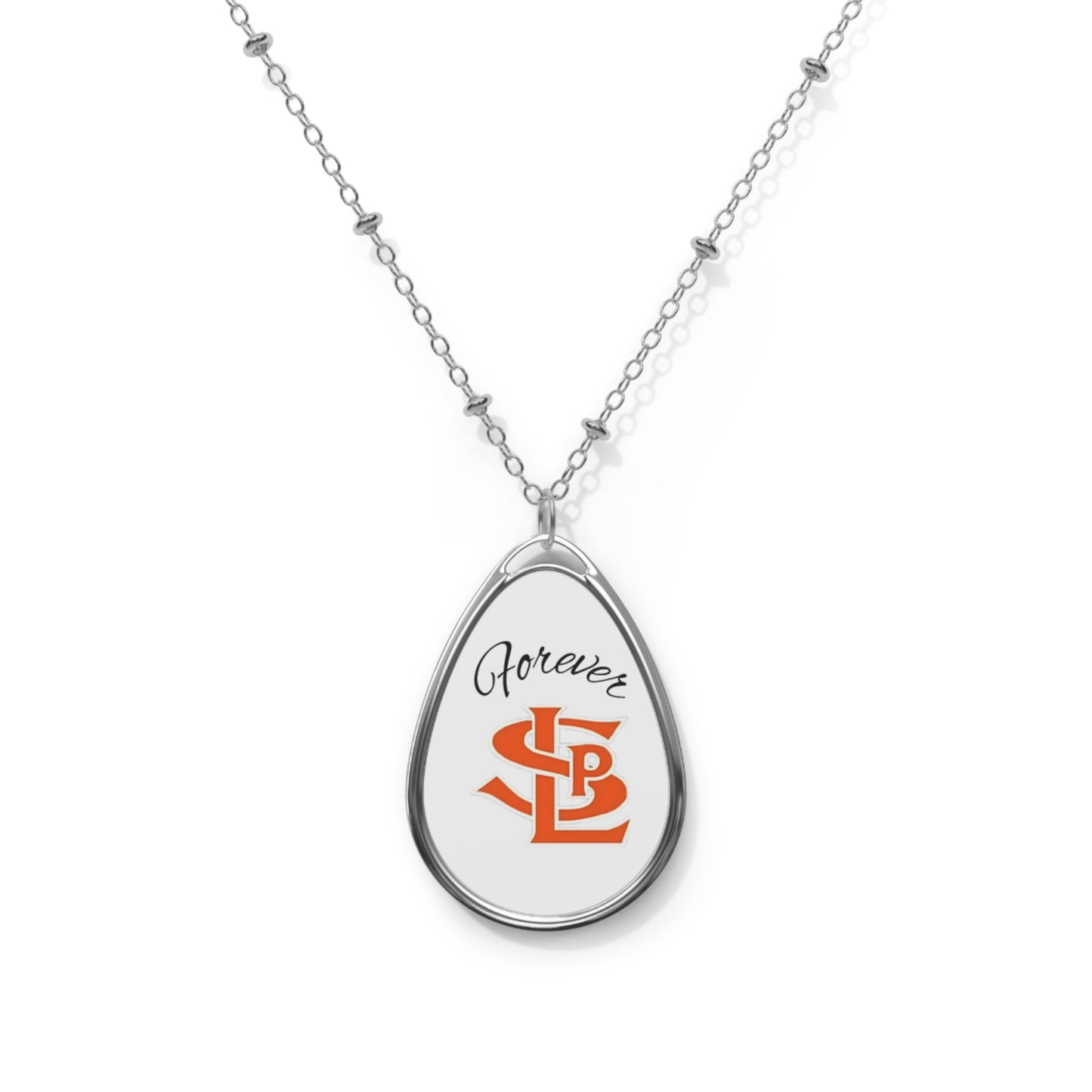 Saint Louis Park Orioles "Forever" Oval Pendant Necklace