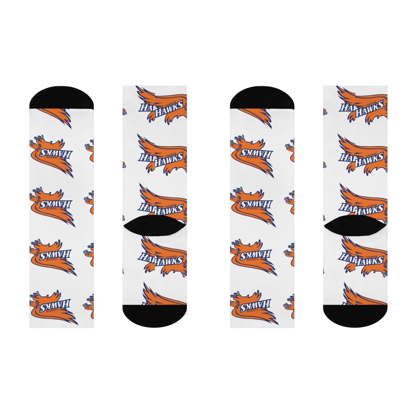 Robbinsdale Cooper Hawks Cushioned Crew Socks - Team Spirit Sports Socks
