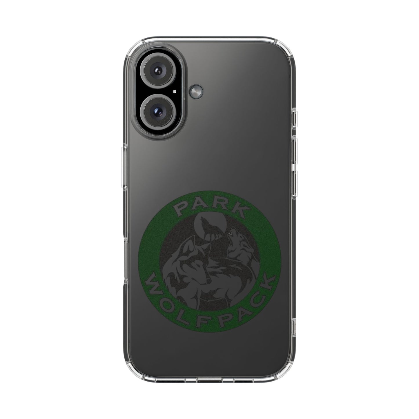 Custom Clear Phone Case - Park Wolfpack Design