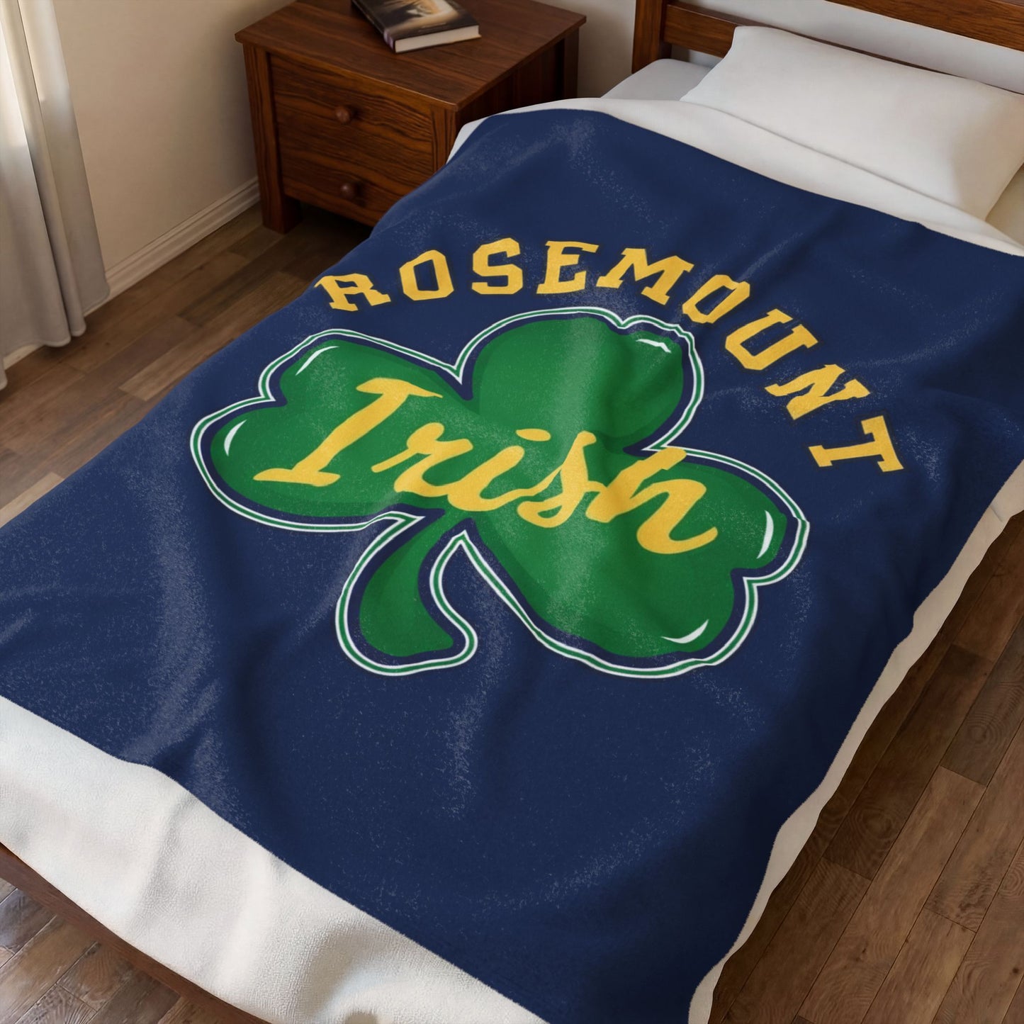 Rosemount Irish Cozy Velveteen Plush Blanket