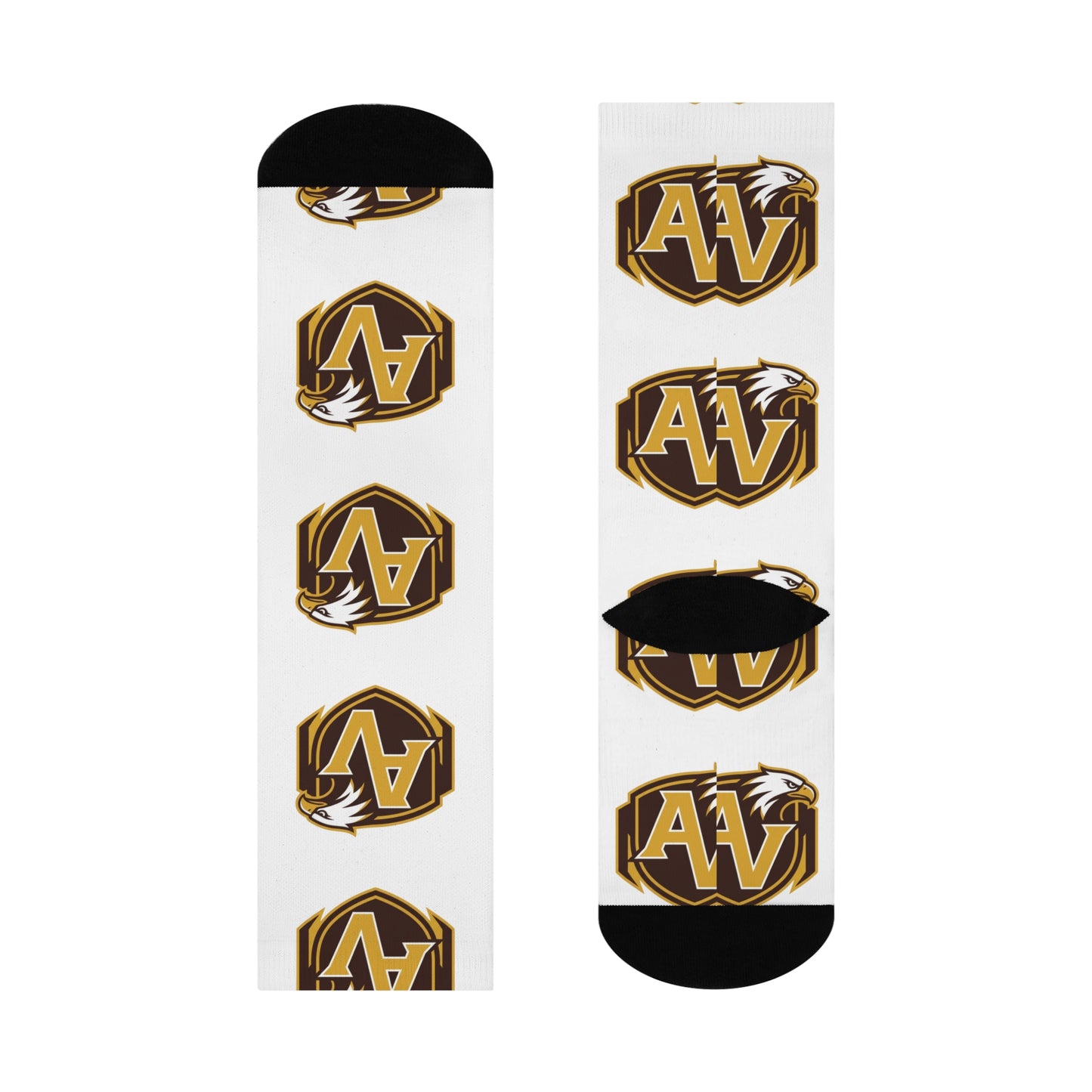 Apple Valley Eagles Crew Socks - Cushioned Comfort for Fans and Athletes