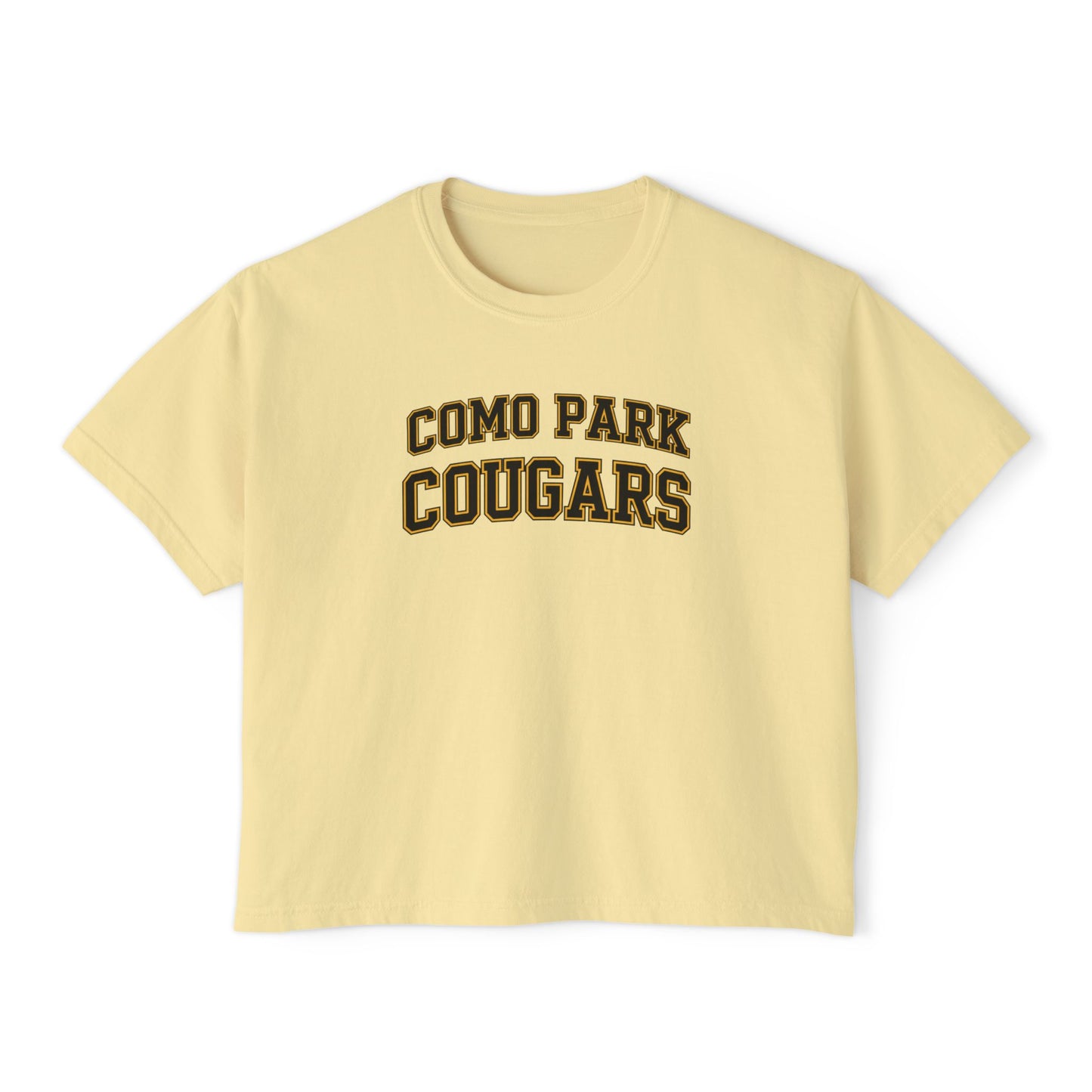 Saint Paul Como Park Cougars Casual Women's Boxy Tee