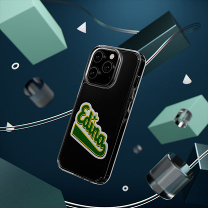 Custom Clear Phone Case with Edina Design - Stylish Protection for Your Smartphone