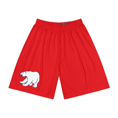 North Saint Paul Polars Red Men's Sports Shorts — Team Athletic Wear