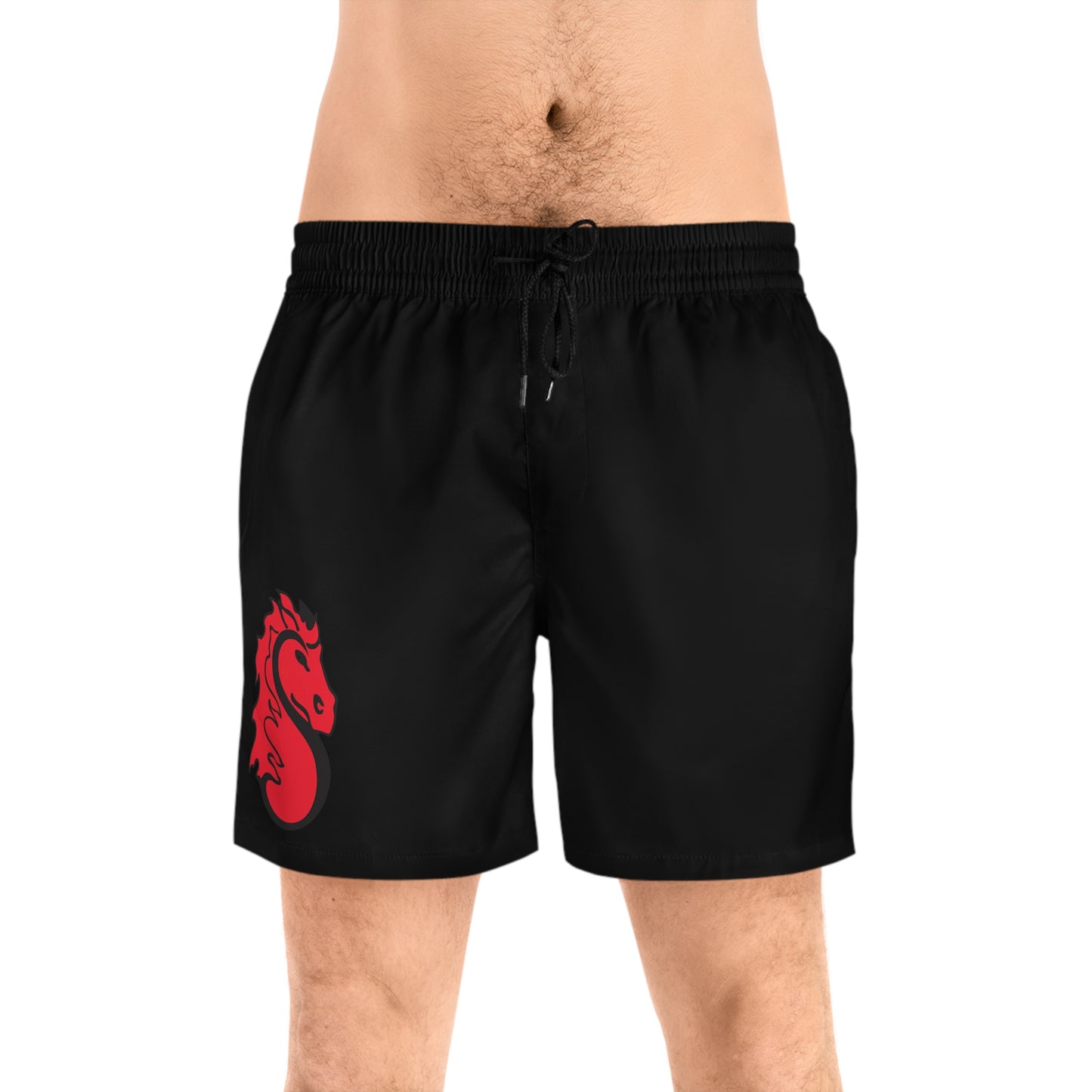 Stillwater Ponies Stylish Men's Mid-Length Swim Shorts