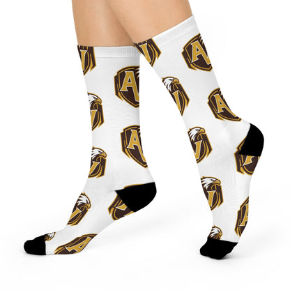 Apple Valley Eagles Crew Socks - Cushioned Comfort for Fans and Athletes