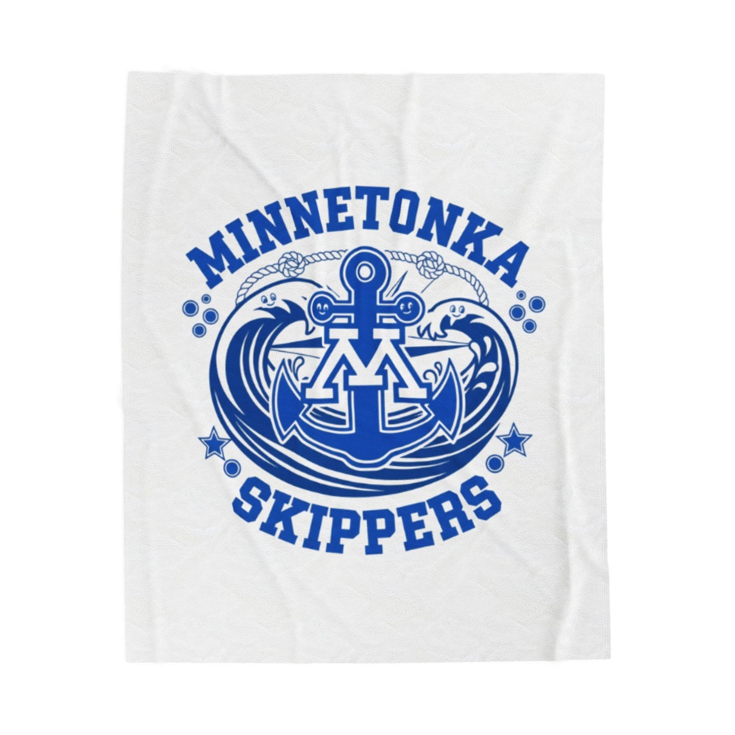 Minnetonka Skippers Cozy Velveteen Plush Blanket