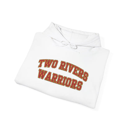 Two Rivers Warriors Unisex Heavy Blend™ Text Logo Hoodie - Cozy, Casual Sweatshirt for Outdoor Lovers