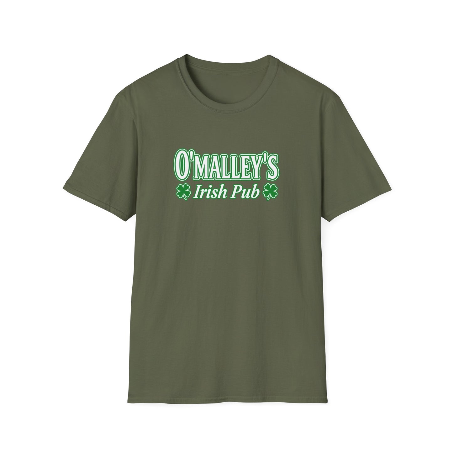 O'Malley's Irish Pub T-Shirt White Logo  - Unisex