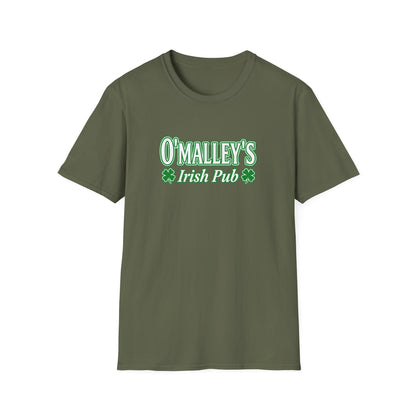 O'Malley's Irish Pub T-Shirt White Logo  - Unisex
