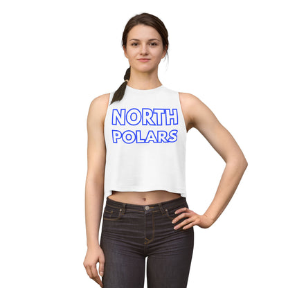 Minneapolis North Polars Crop Top — Retro Script Athletic Women's Tank