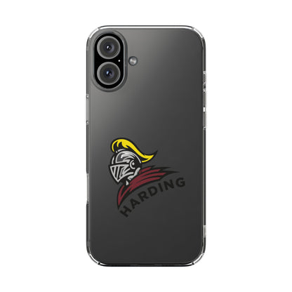 Clear Phone Case with Harding Logo