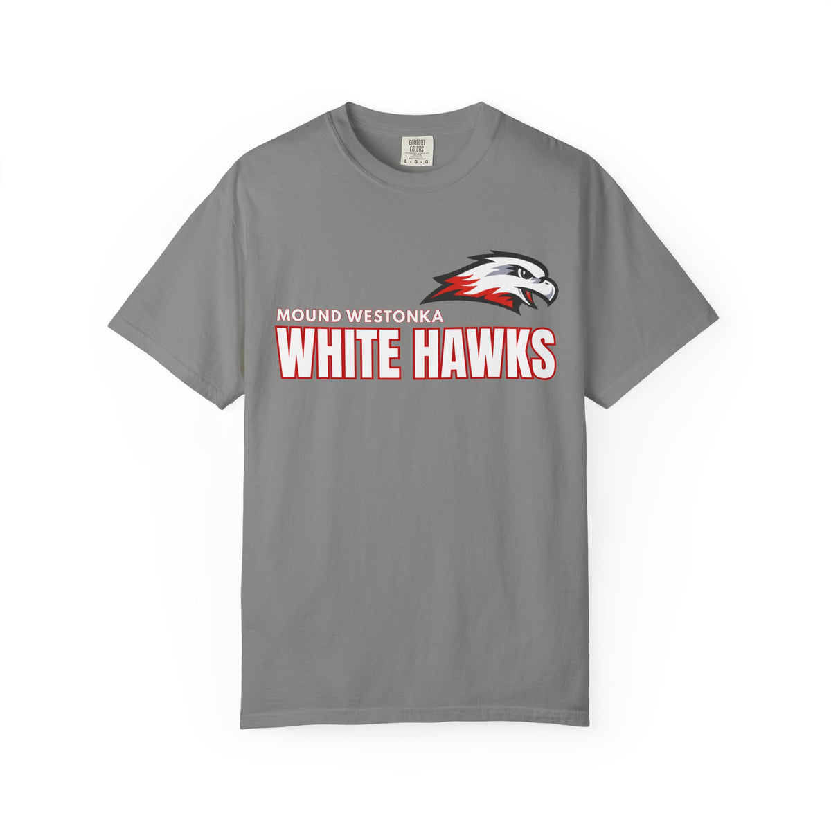 Mound Westonka White Hawks Unisex Garment-Dyed T-Shirt