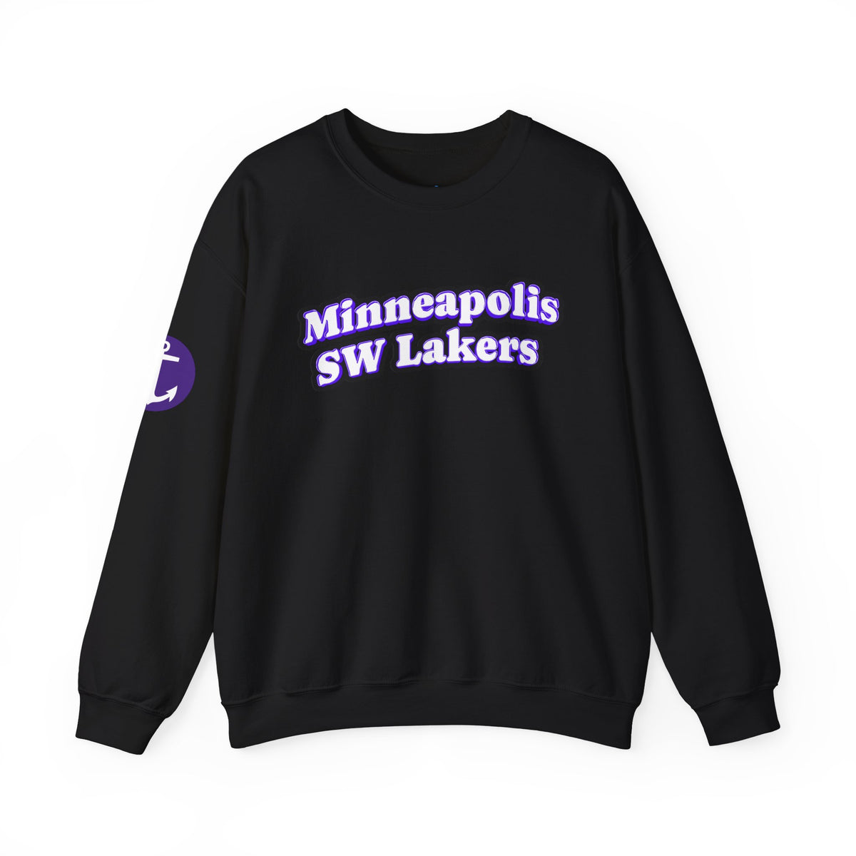 Minneapolis SW Lakers Crewneck Sweatshirt – Retro Purple Sports Pullover