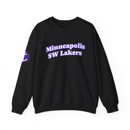 Minneapolis SW Lakers Crewneck Sweatshirt – Retro Purple Sports Pullover