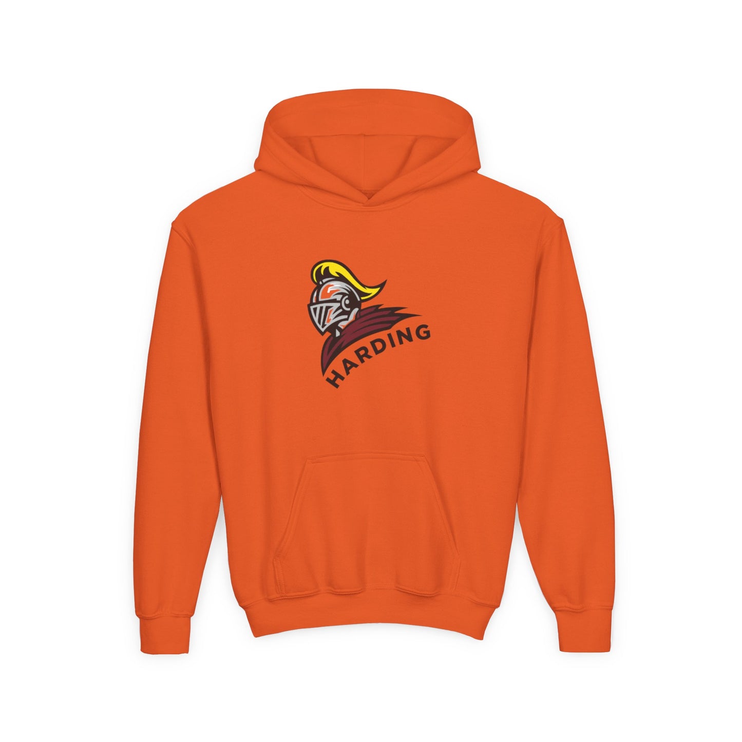 Youth Hooded Sweatshirt with Harding Knight Design