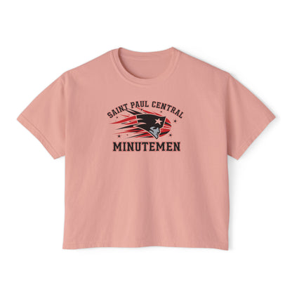 Saint Paul Central Minutemen Casual Women's Boxy Tee
