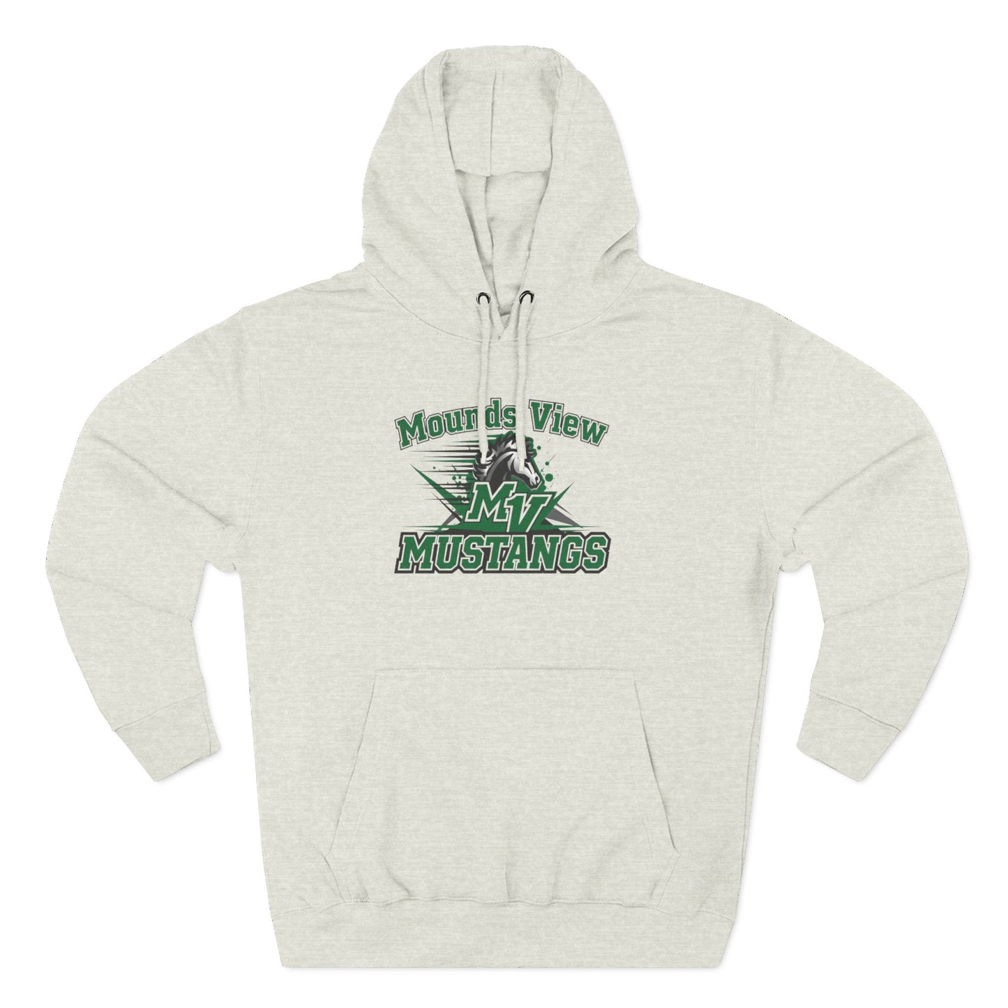 Mounds View Mustangs Three-Panel Fleece Hoodie