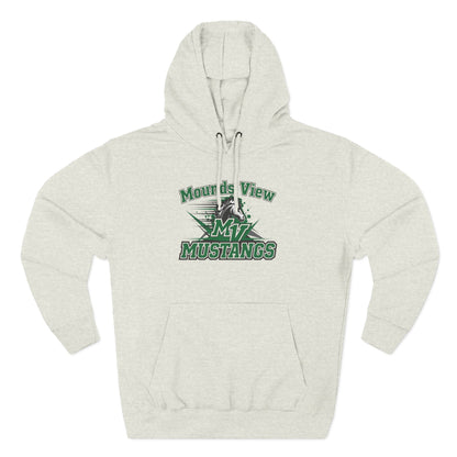 Mounds View Mustangs Three-Panel Fleece Hoodie