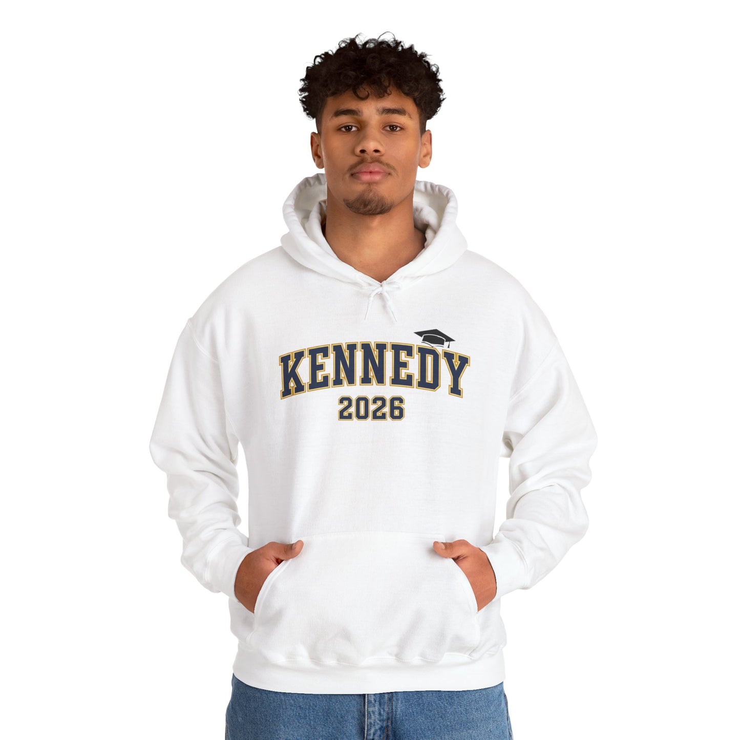Bloomington Kennedy JFK Class of 2026 Block Hoodie