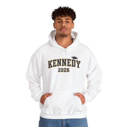 Bloomington Kennedy JFK Class of 2026 Block Hoodie