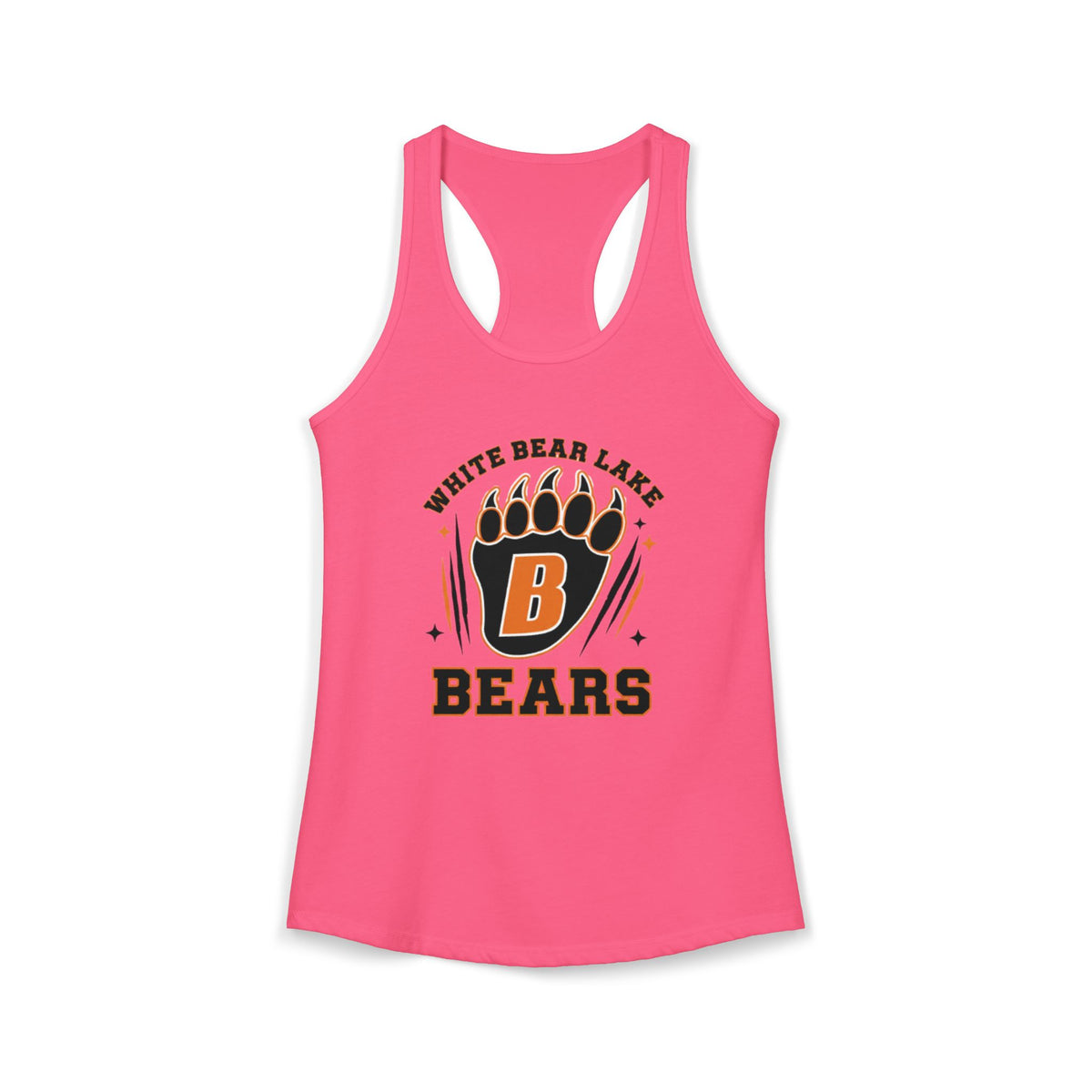 White Bear Bears Racerback Tank
