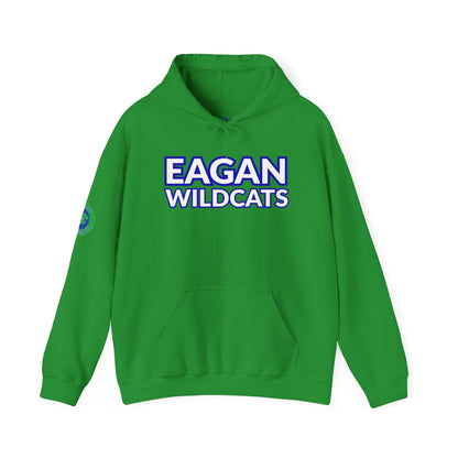 Eagan Wildcats White Text Sweatshirt