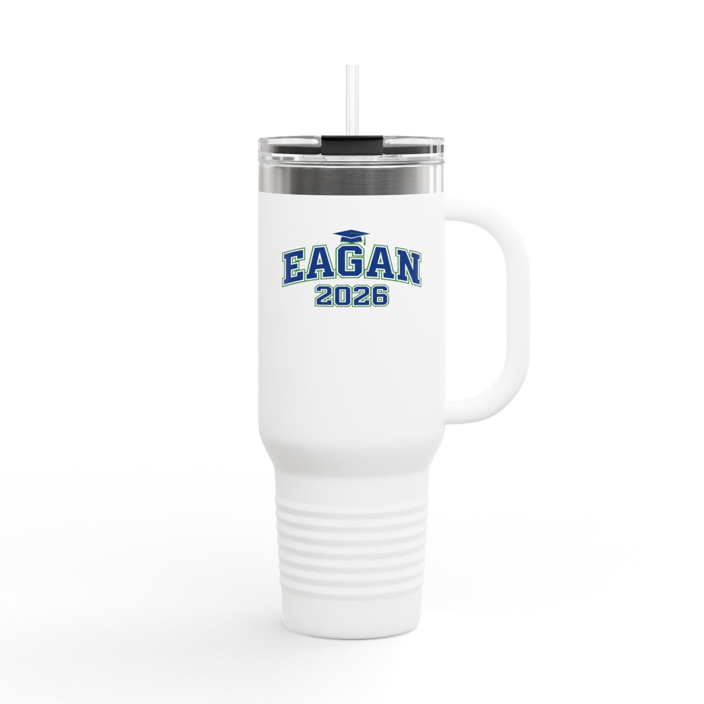 Eagan Wildcats 2026 40oz Insulated Travel Mug – Large Stainless Steel Tumbler with Straw & Handle