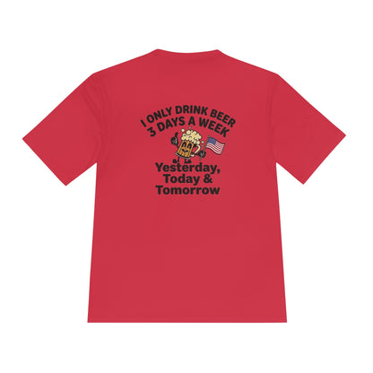 “I Only Drink Beer 3 Days a Week” Patriotic Bar Shirt