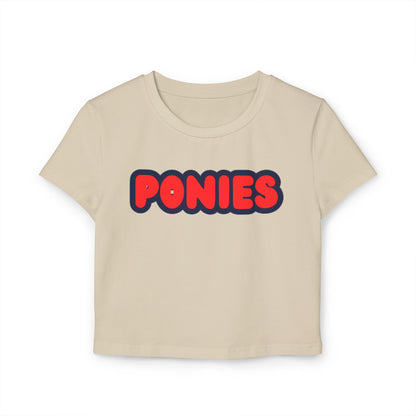 Stillwater Ponies Women’s Baby Tee - Retro Graphic Top for Casual Vibes