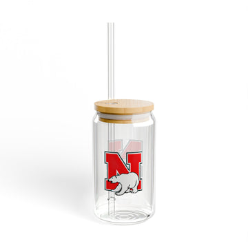 North Saint Paul Polars Eco-Friendly 16oz Sipper Glass with Bear Logo