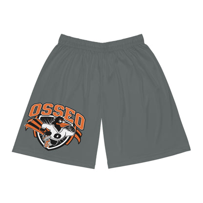 Osseo Orioles Grey Basketball Shorts for Sports Enthusiasts