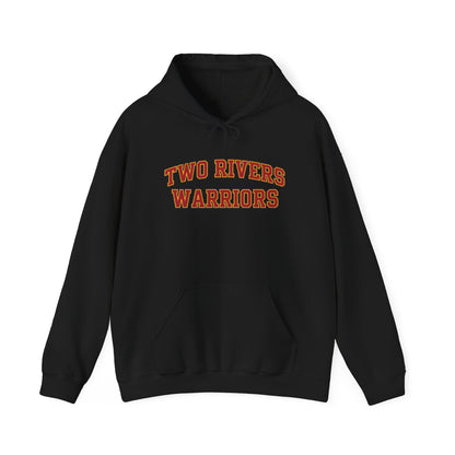 Two Rivers Warriors Unisex Heavy Blend™ Text Logo Hoodie - Cozy, Casual Sweatshirt for Outdoor Lovers