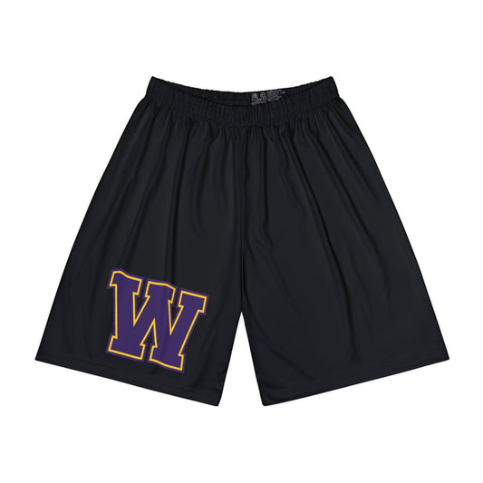 Saint Paul Washington Tech Eagles  Men's Athletic Black Shorts for Workouts, Casual Wear