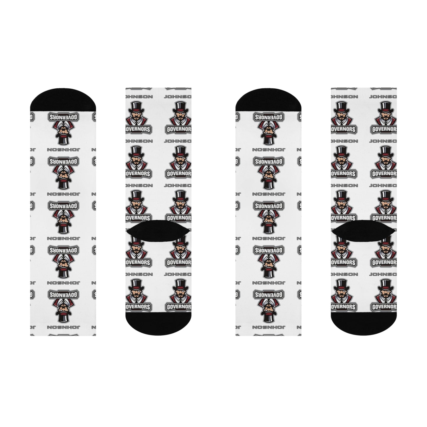 Cushioned Crew Socks with Saint Paul Johnson Governors Design
