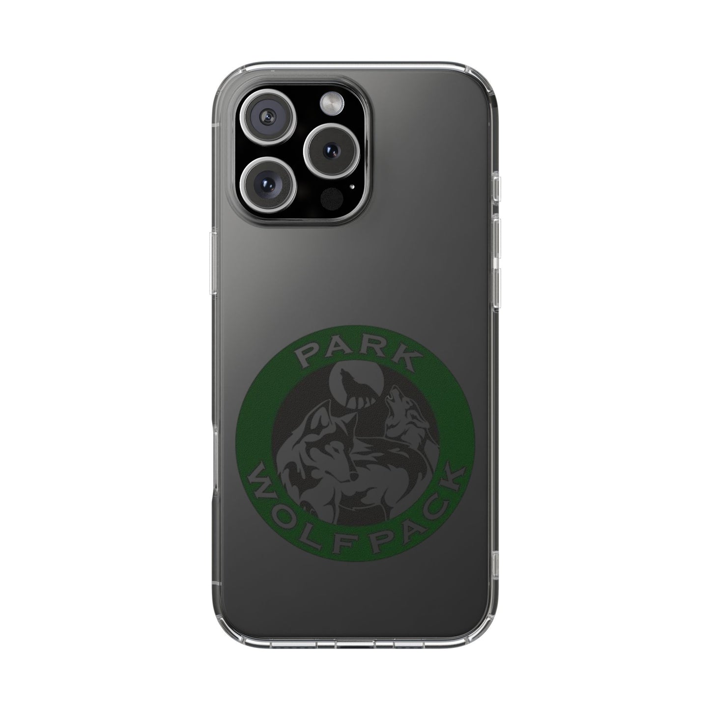Custom Clear Phone Case - Park Wolfpack Design