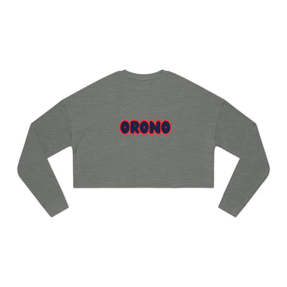 Orono Spartans Trendy Women's Cropped Sweatshirt with Unique Graphic Design