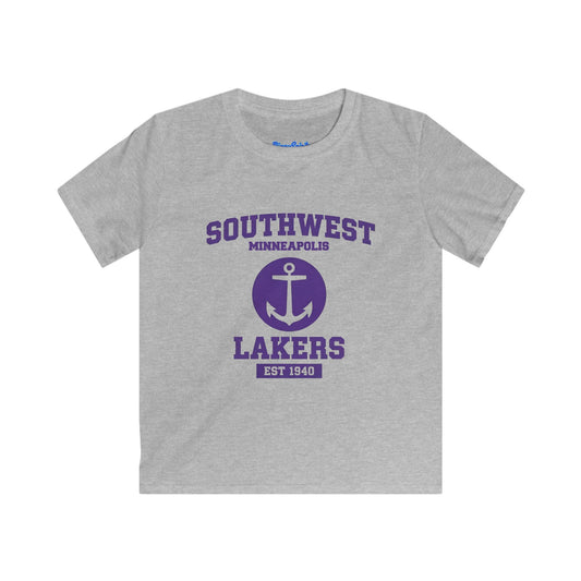 Southwest Minneapolis Lakers Kids T-Shirt — Anchor Logo 'EST 1940'