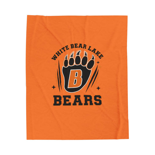 White Bear Lake Bears Cozy Velveteen Plush Blanket - Perfect for Relaxation and Home Decor
