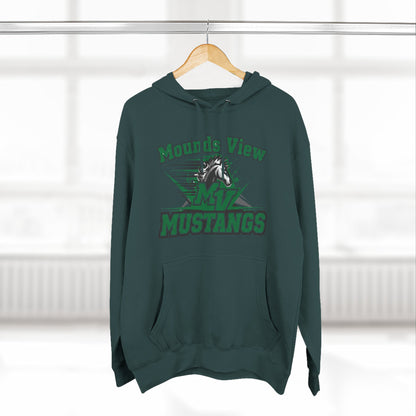 Mounds View Mustangs Three-Panel Fleece Hoodie